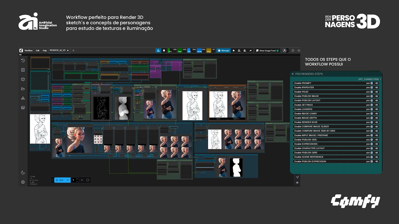 PDS Render 3D Workflow — imagem 2